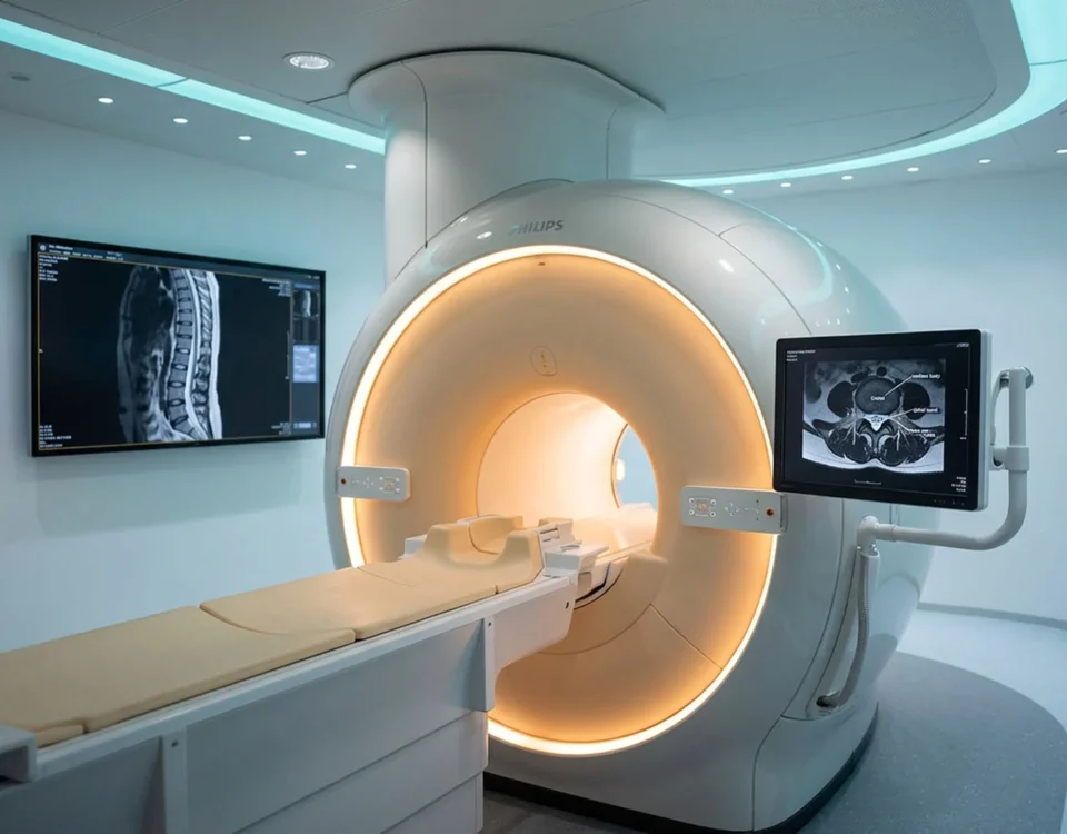 Apparecchiatura RM Philips INGENIA 1.5T per risonanza magnetica colonna vertebrale — Studio Viterbo